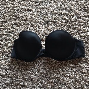 Victoria secret strapless black bra